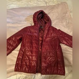 Burgundy Puffer Jacket